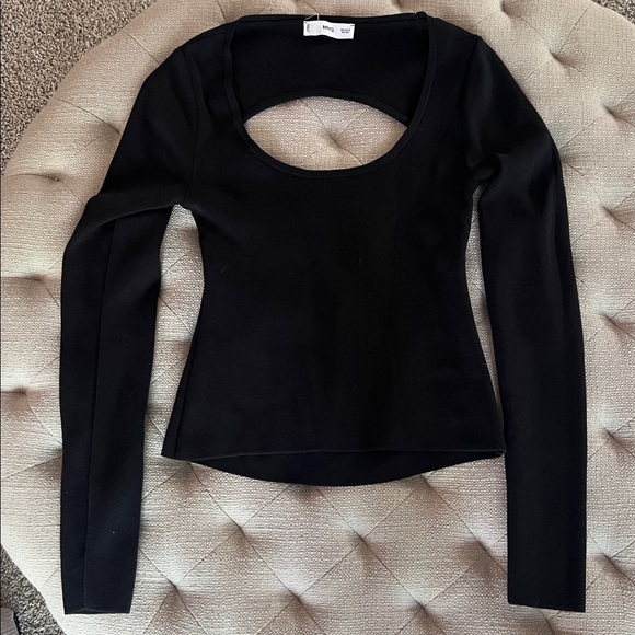 Gently used Mango Open Back Knit Top XS - Picture 2 of 2